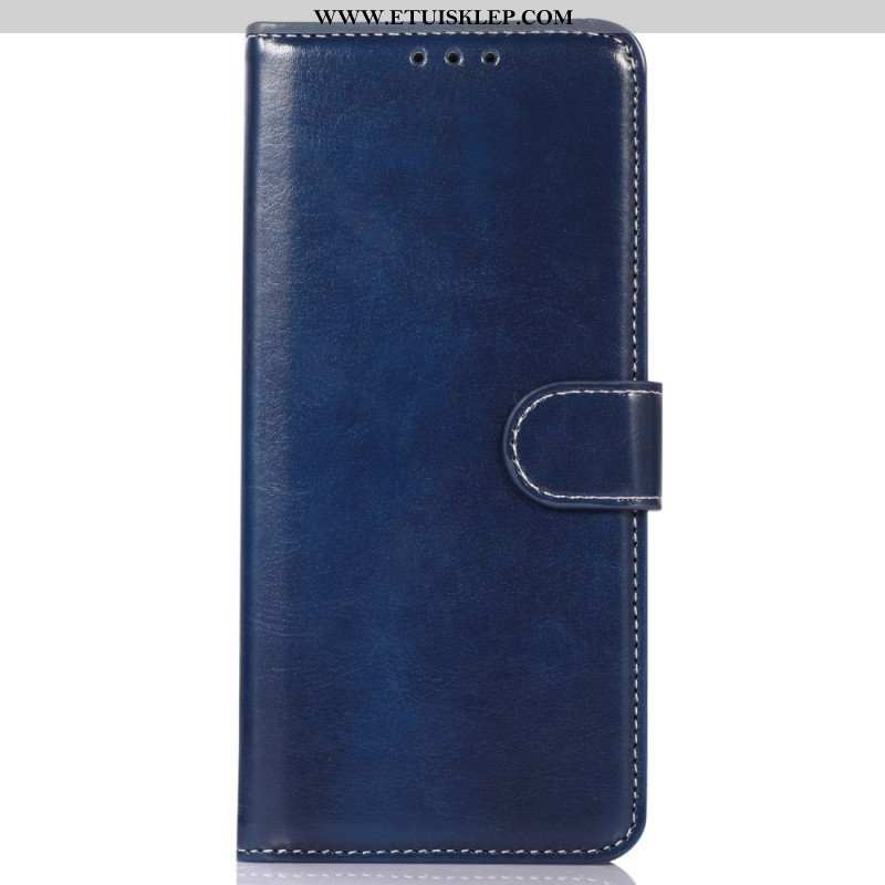 Etui Folio do Samsung Galaxy M13 Skórzany Styl I Szwy